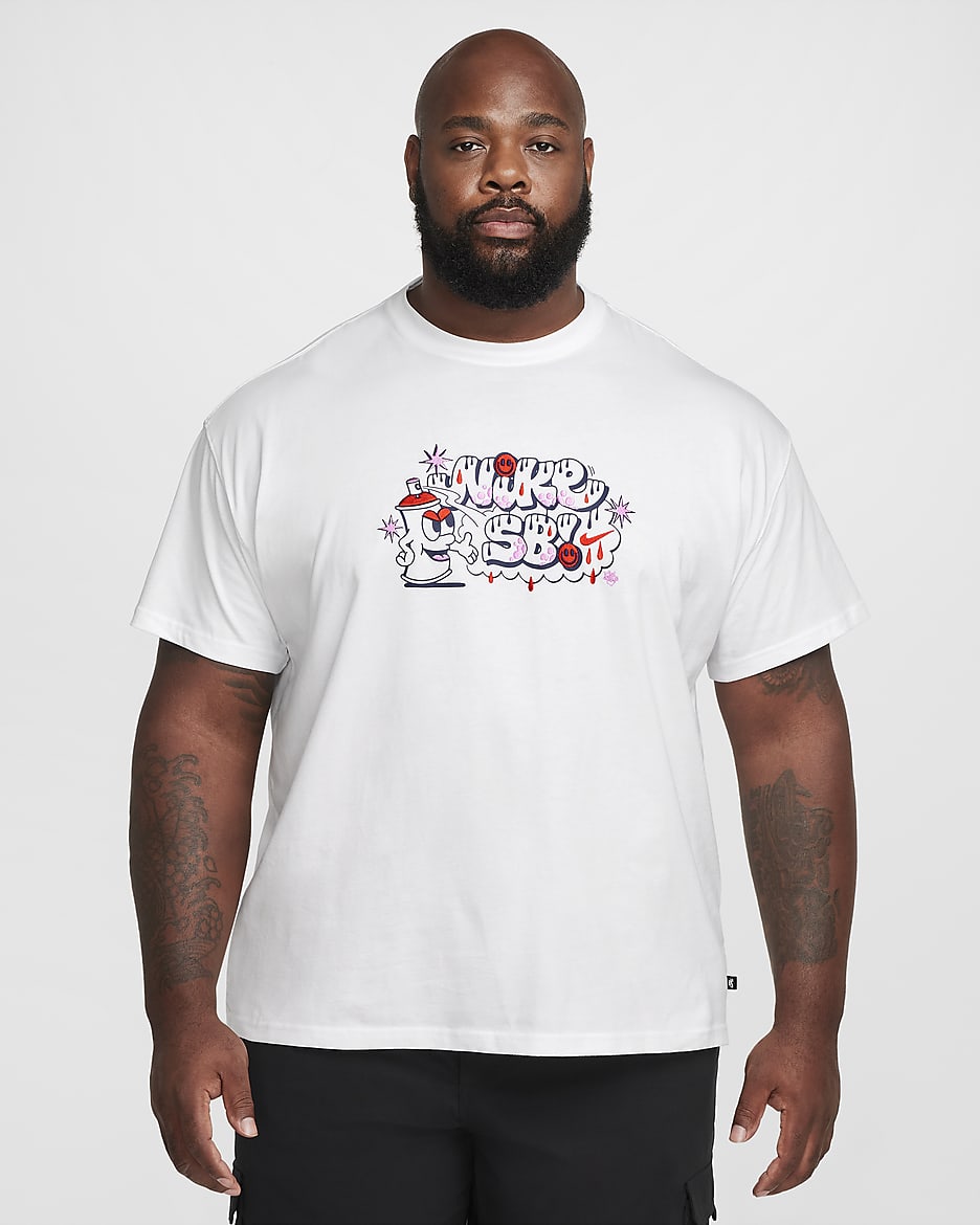 Nike SB Max90 Skate T Shirt White Cotton